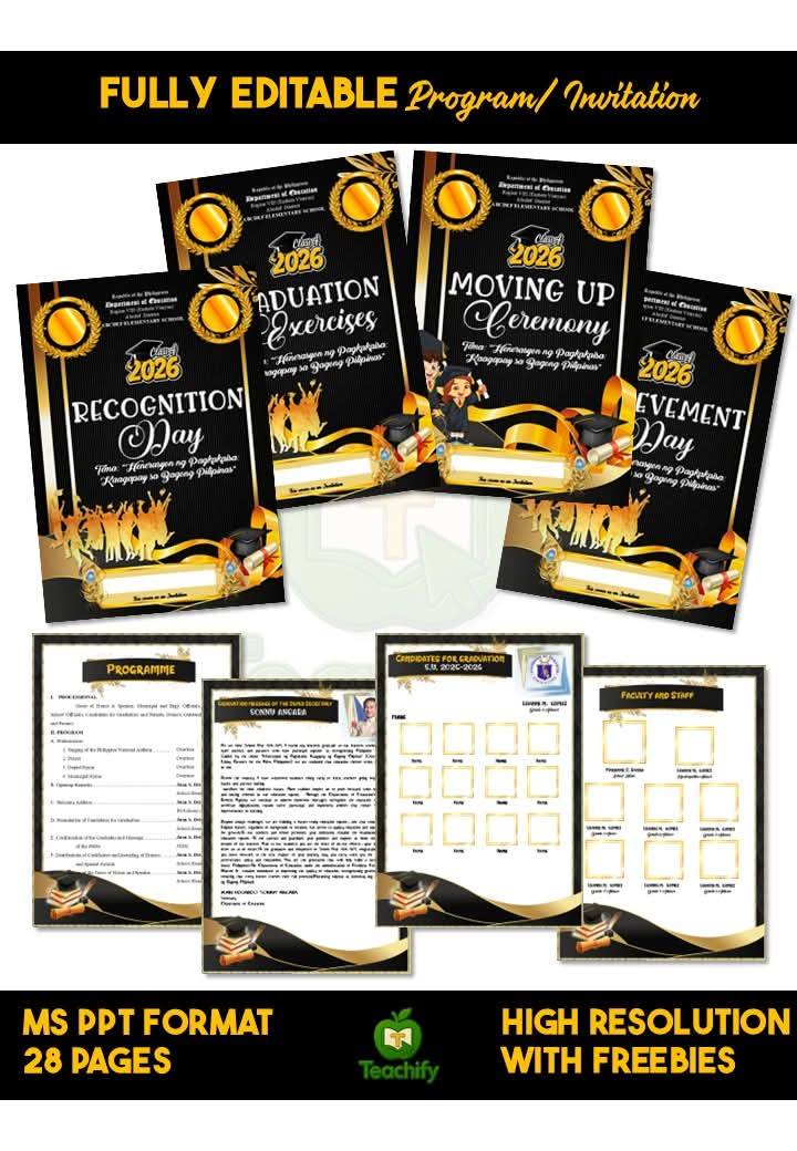 MATATAG TEACHERS' FILES - GRADE 3 | Graduation • Moving Up ...