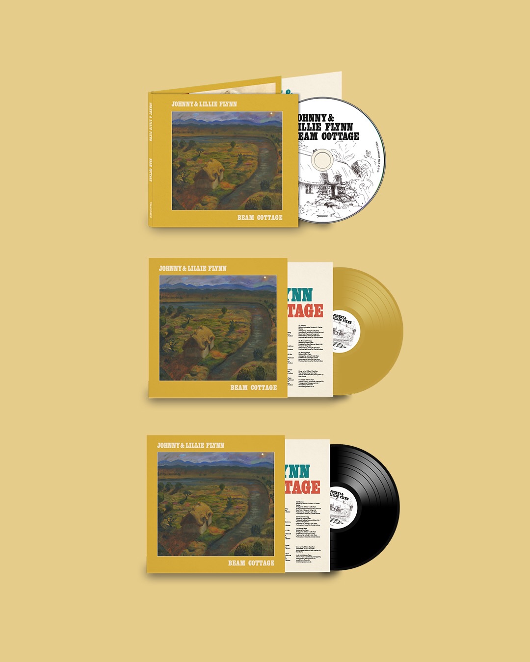rosé -R- LP CD kit Johnny and Lillie Flynn's album 'Beam Cottage' will be out on 6th