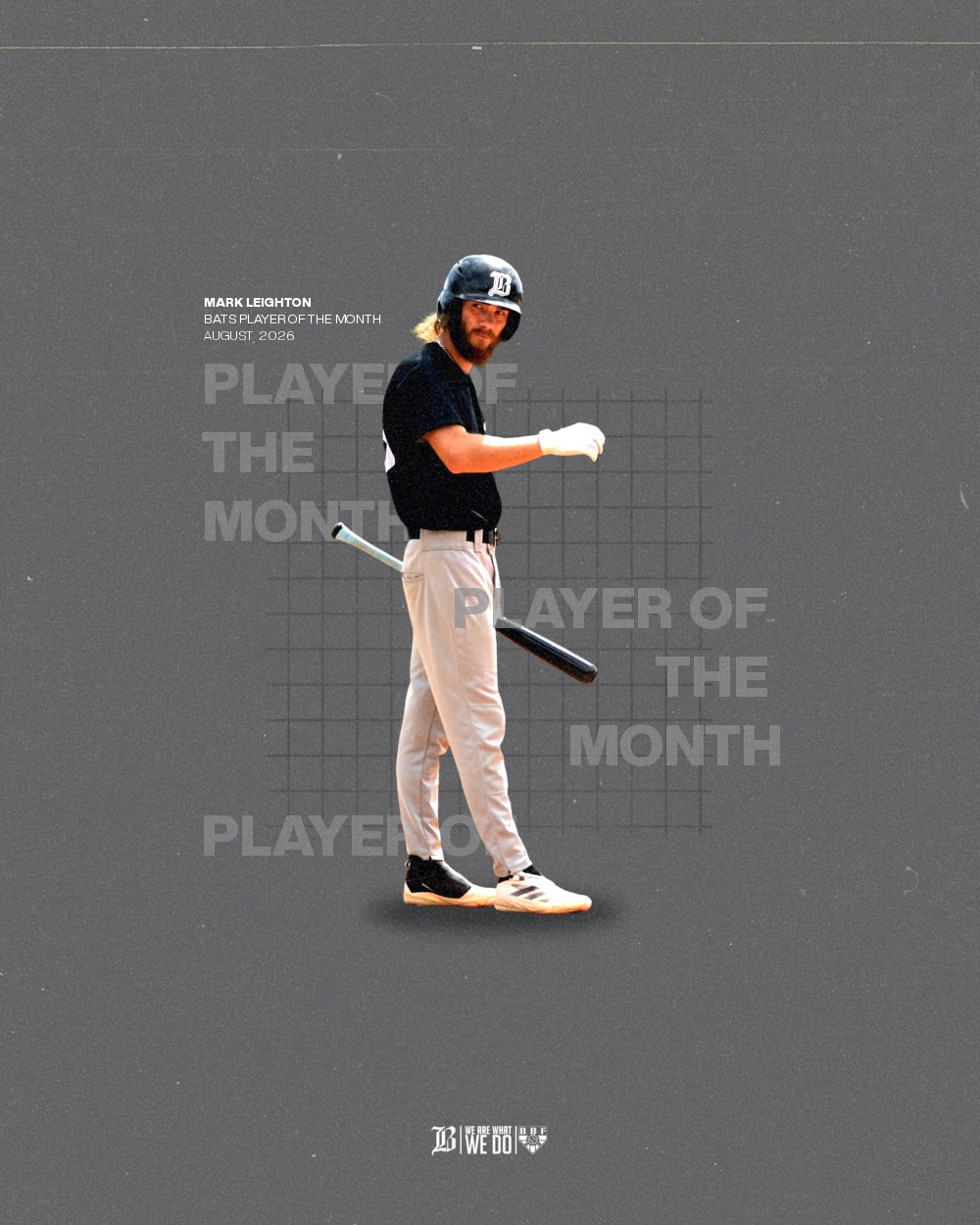 Mark Leighton named Bats Player of the Month August 2026