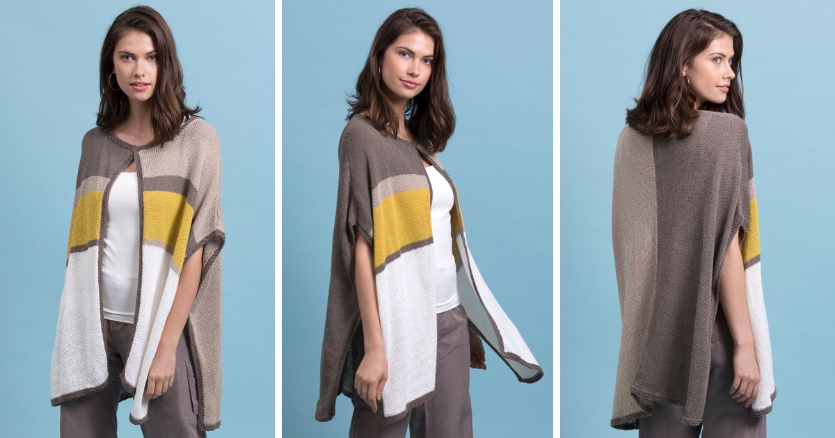 The Sofia Poncho Top features... - Tahki Stacy Charles Yarns | Facebook