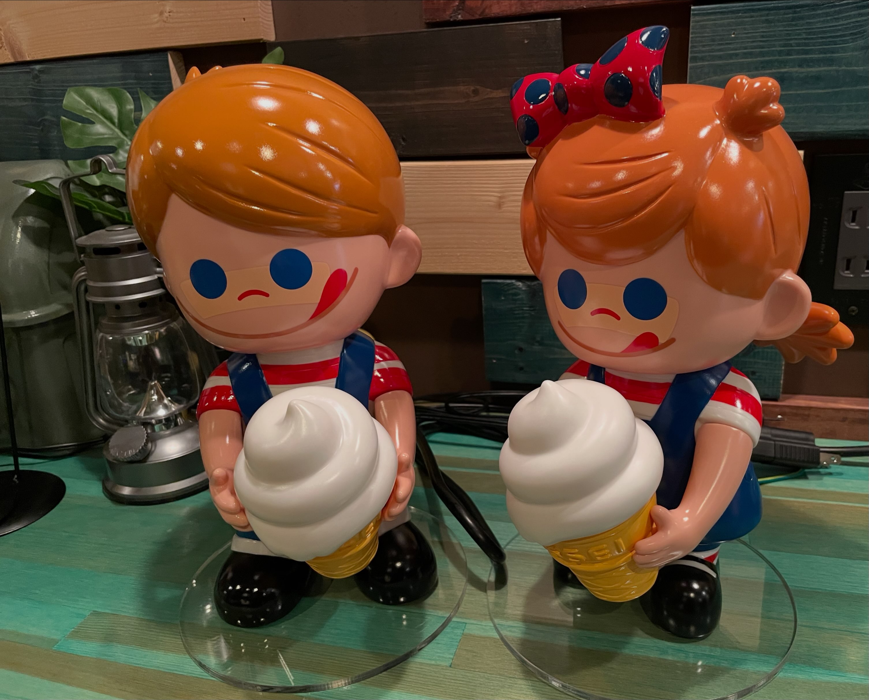 た*や様 ソフトクリームのコ　ミニset alimie ウニコ myu 2ソフトクリーム❣️ ニックン＆セイちゃん 仲間入りしたよっ