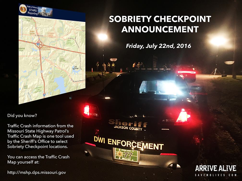 Jackson - CHECKPOINT ALERT: The Jackson County Sheriff’s Office will be ...