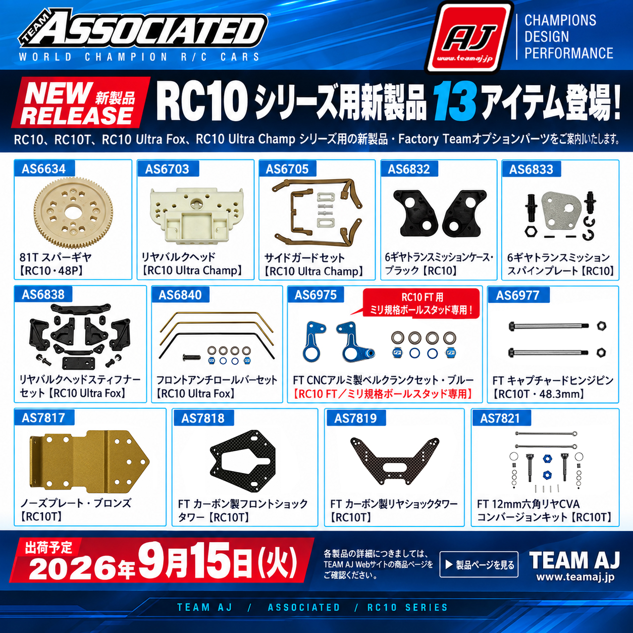 AssociatedのRC10クラシック40thアニバーサリーキット Limited Edition