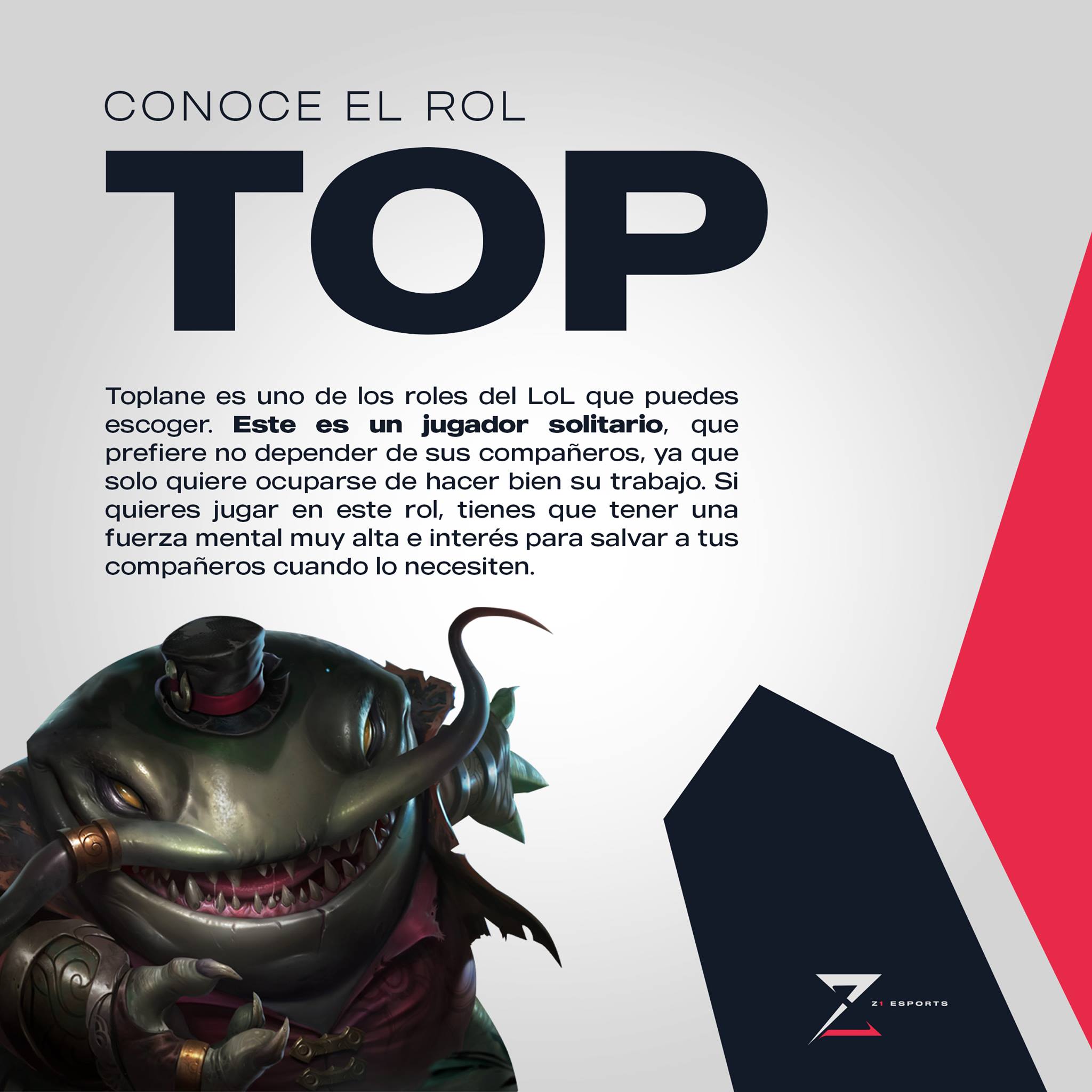 Z1 Esports - Conoce mas sobre el rol de un TOP en una...