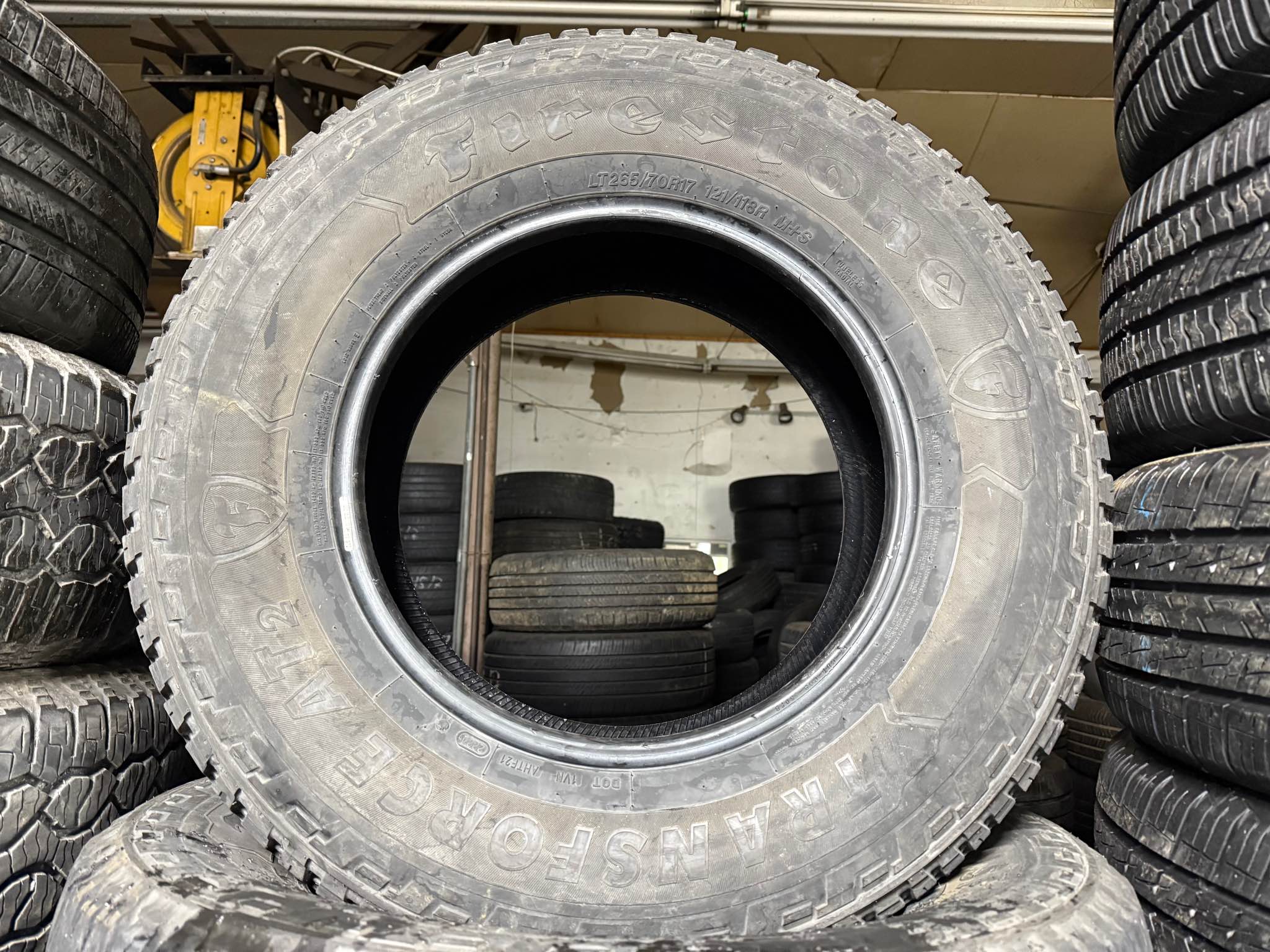 I have Nice set Tires LT 265 70R17 Firestone 10ply free Installed low ...