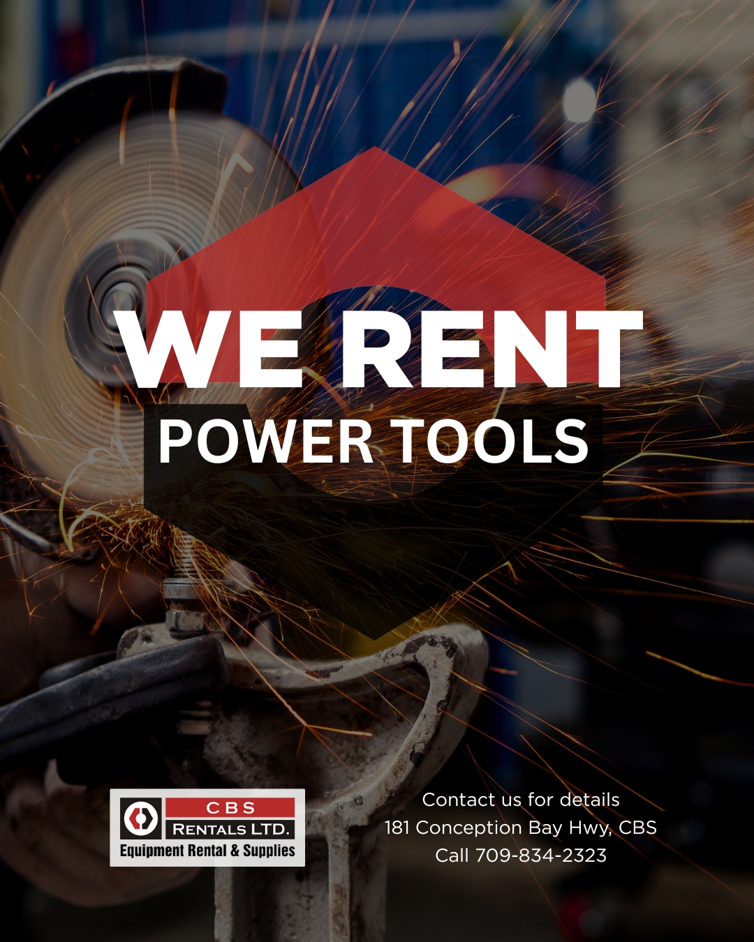 We Rent Power Tools! 🧰 From screw... - CBS Rentals Limited | Facebook