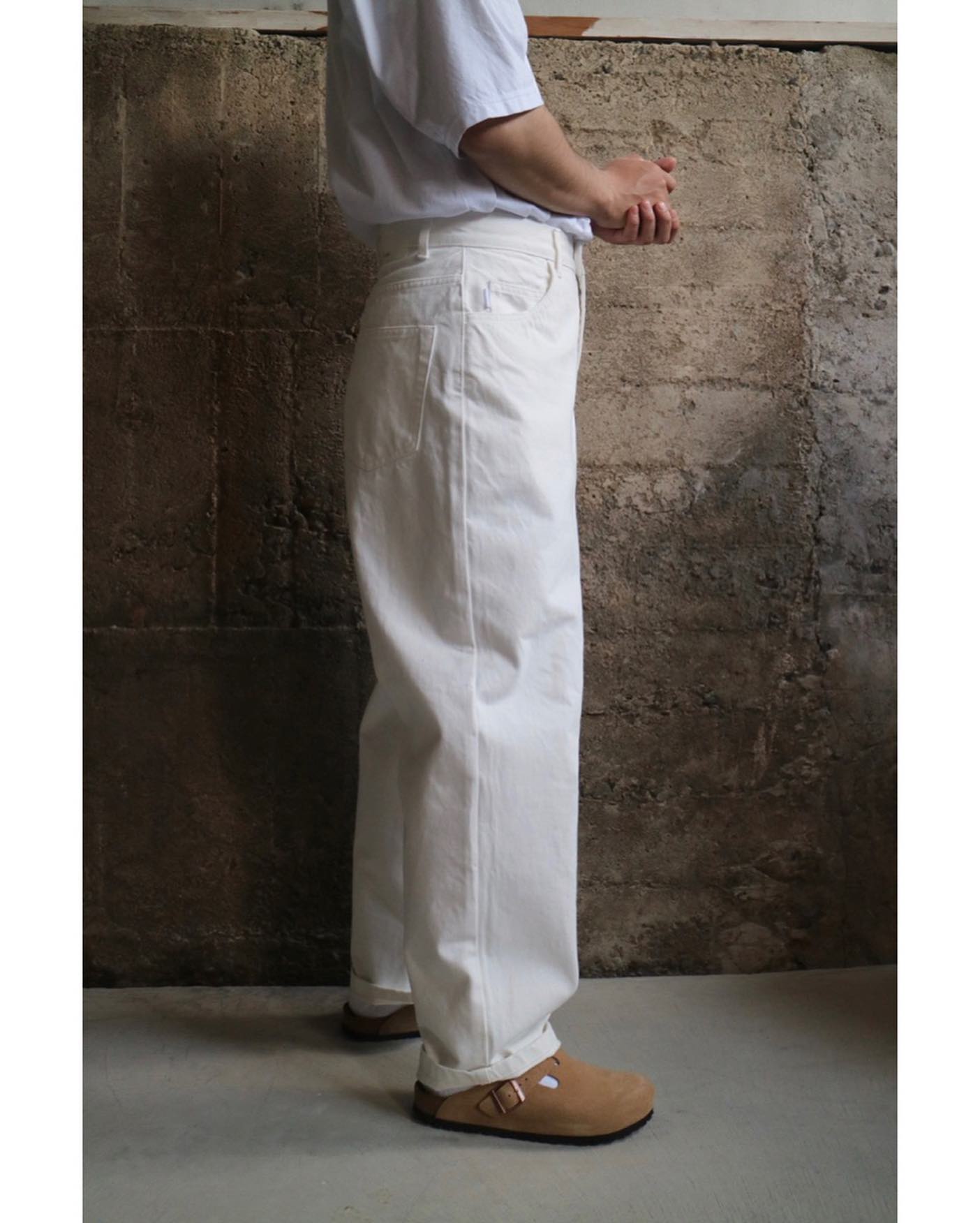 SO ORIGINAL 5-POCKET DENIM PANTS﻿ Col:WHITE﻿ Size:M.L﻿ Price 