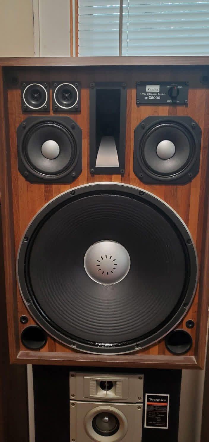 Vintage Sansui SP-X8000 speakers found