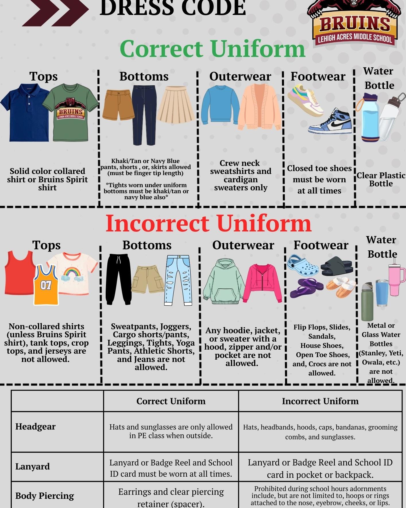 green acres dress code Lehigh Middle School policies ea070126wmnsapp