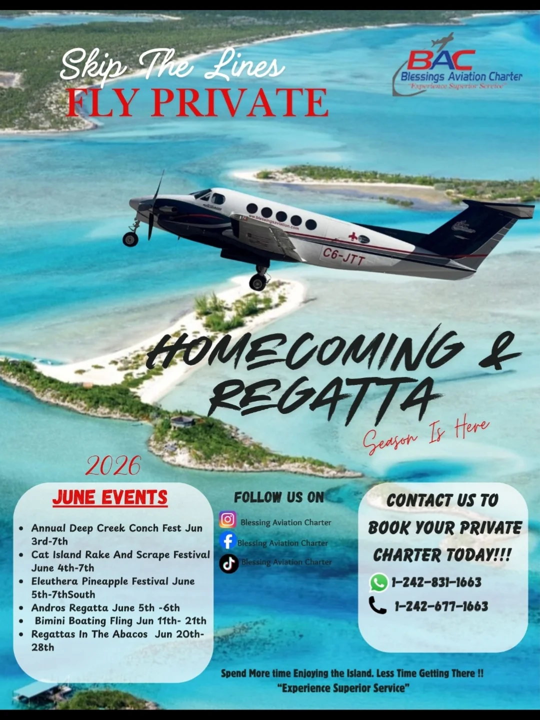 ✈️ Skip the Lines. Fly Private. Experience the Bahamas Your Way