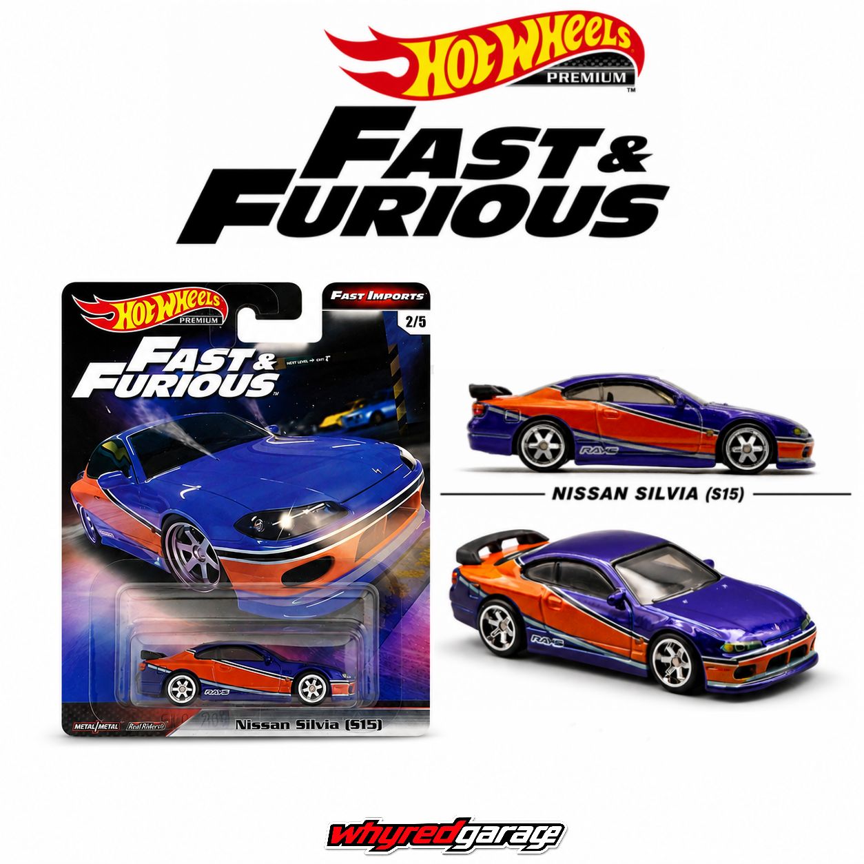 2026 Hot Wheels RLC x Naruto - Nissan Silvia (S15) | Hot Wheels