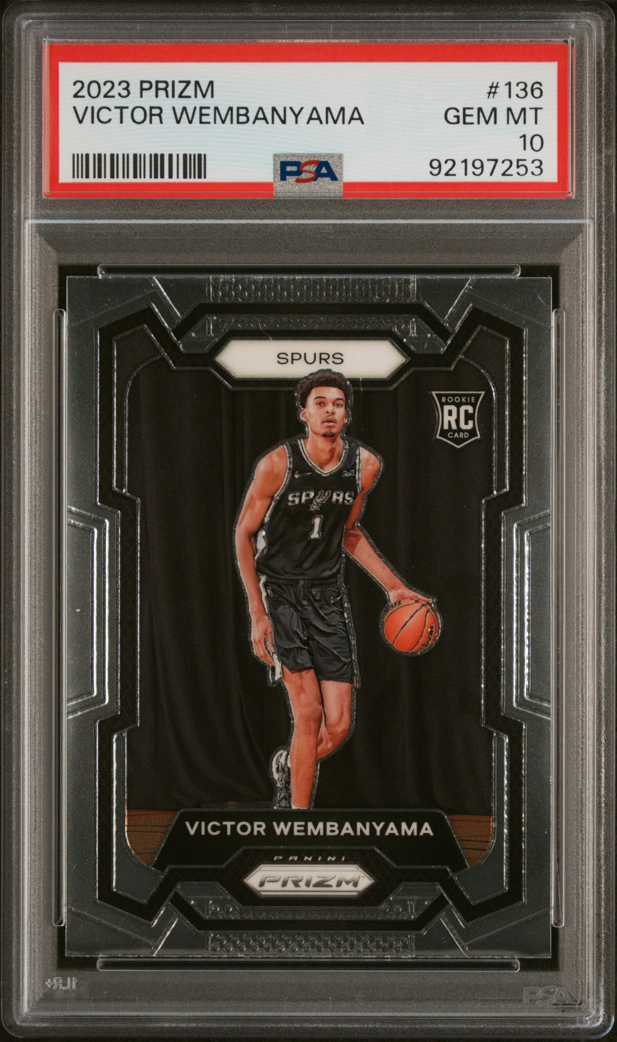 2023 PANINI PRIZM #136 VICTOR WEMBANYAMA PSA 10: $535 ? Sell to 