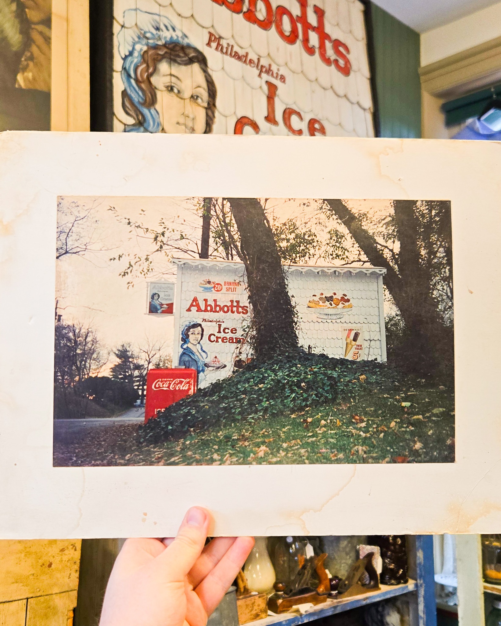 This Abbotts Ice Cream sign has been my favorite piece since I got