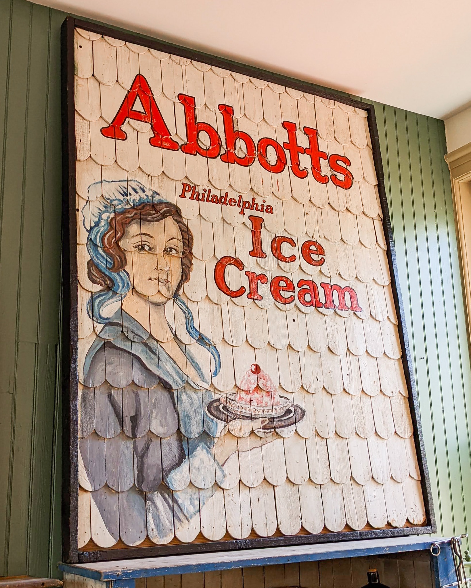 This Abbotts Ice Cream sign has been my favorite piece since I got