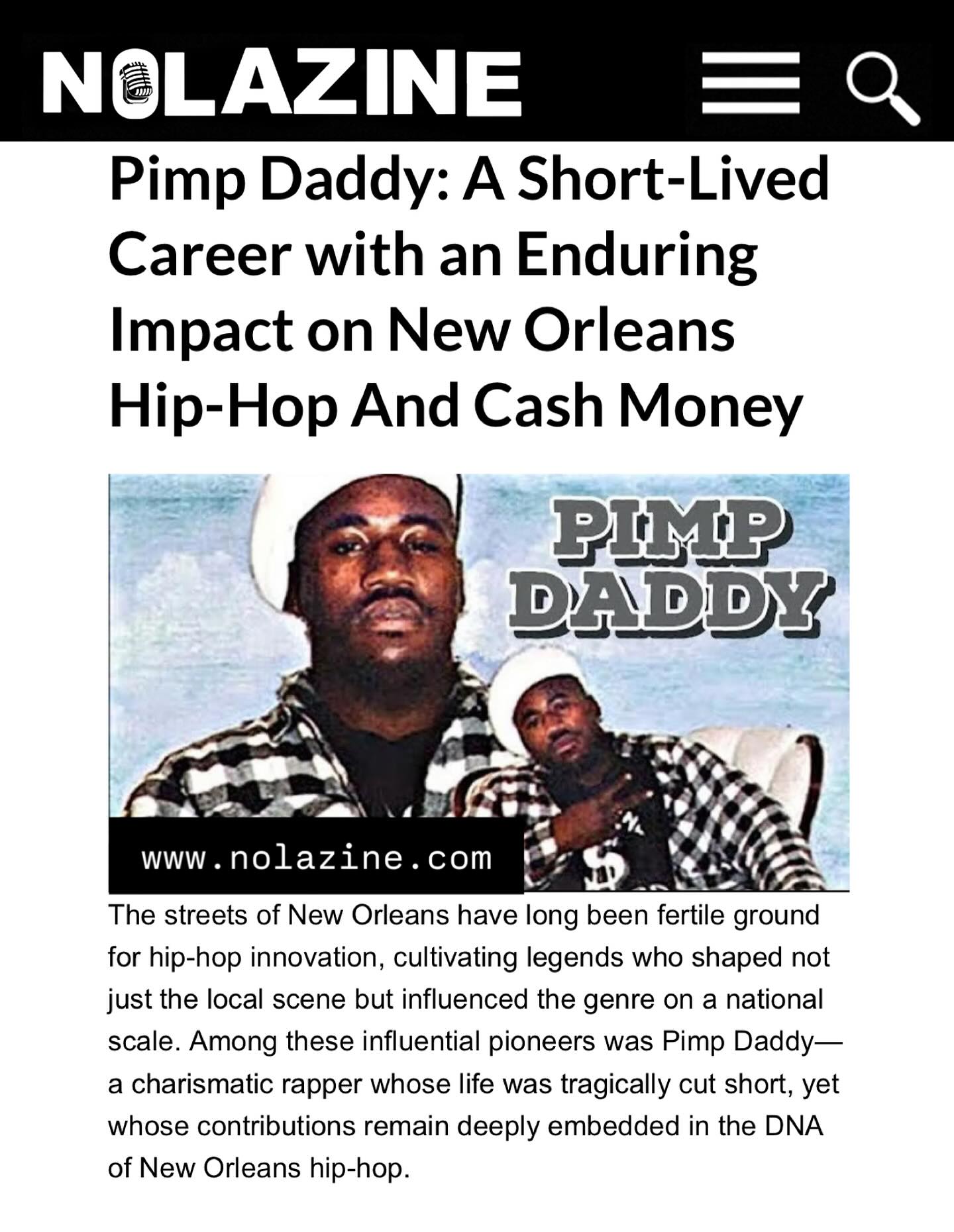 22 years ago today, New Orleans lost a true original in hip-hop