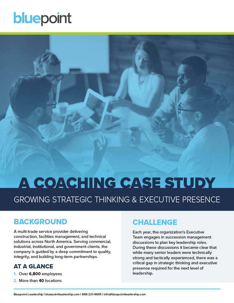 Bluepoint Leadership... - Bluepoint Leadership Development