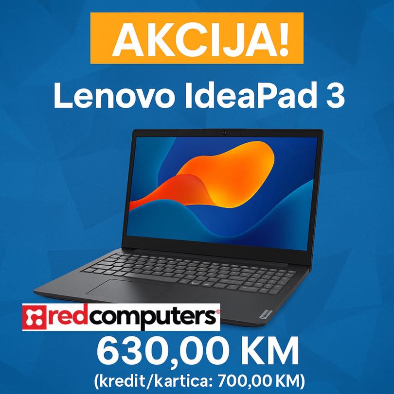 🔹 AKCIJA! Lenovo IdeaPad 3 -... - RED Computers D.O.O. | Facebook