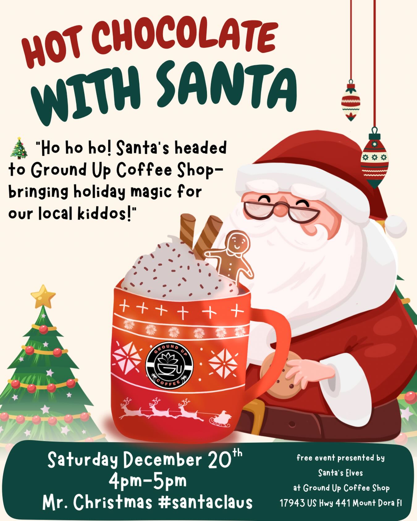 GroundUp - 🎄☕ Mark your calendars, Hot Chocolate with Santa! 🎅 We’re so ...