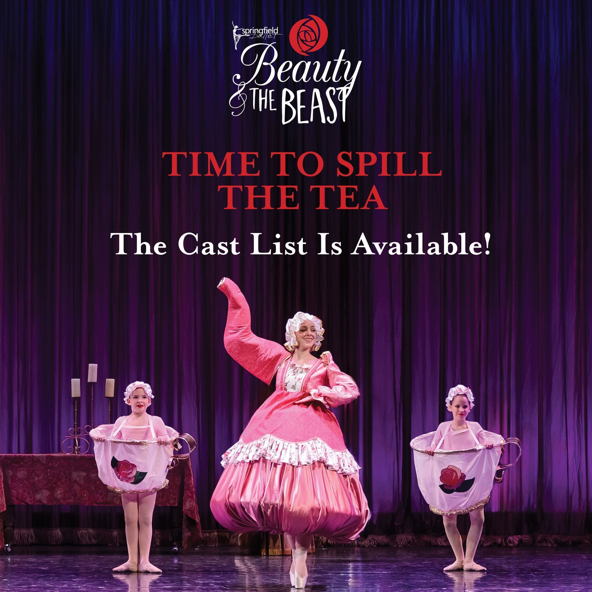 Springfield - The Beauty & the Beast 2026 Cast List has been posted!!🌹📖 ...