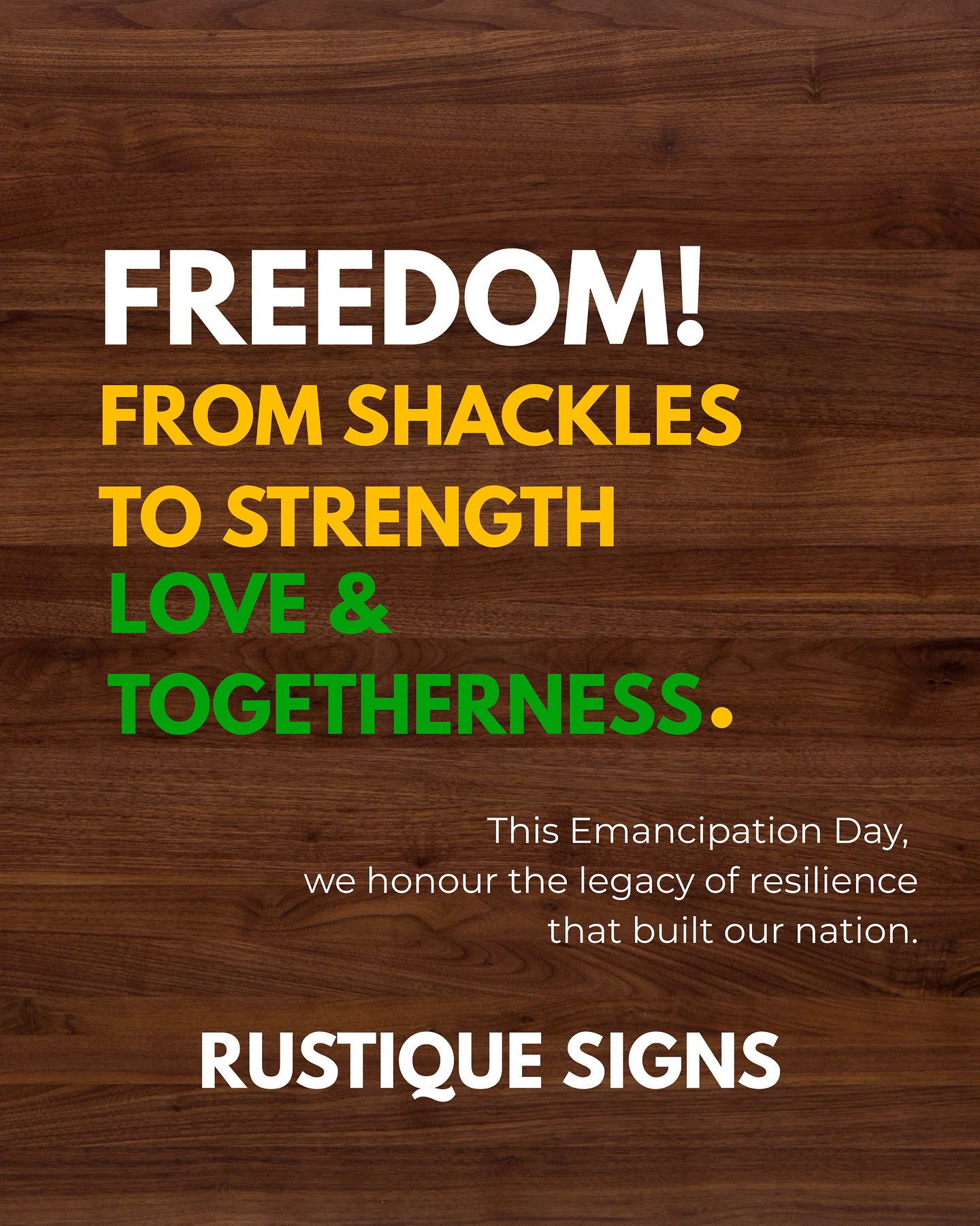Rustique Signs Ja | Kingston
