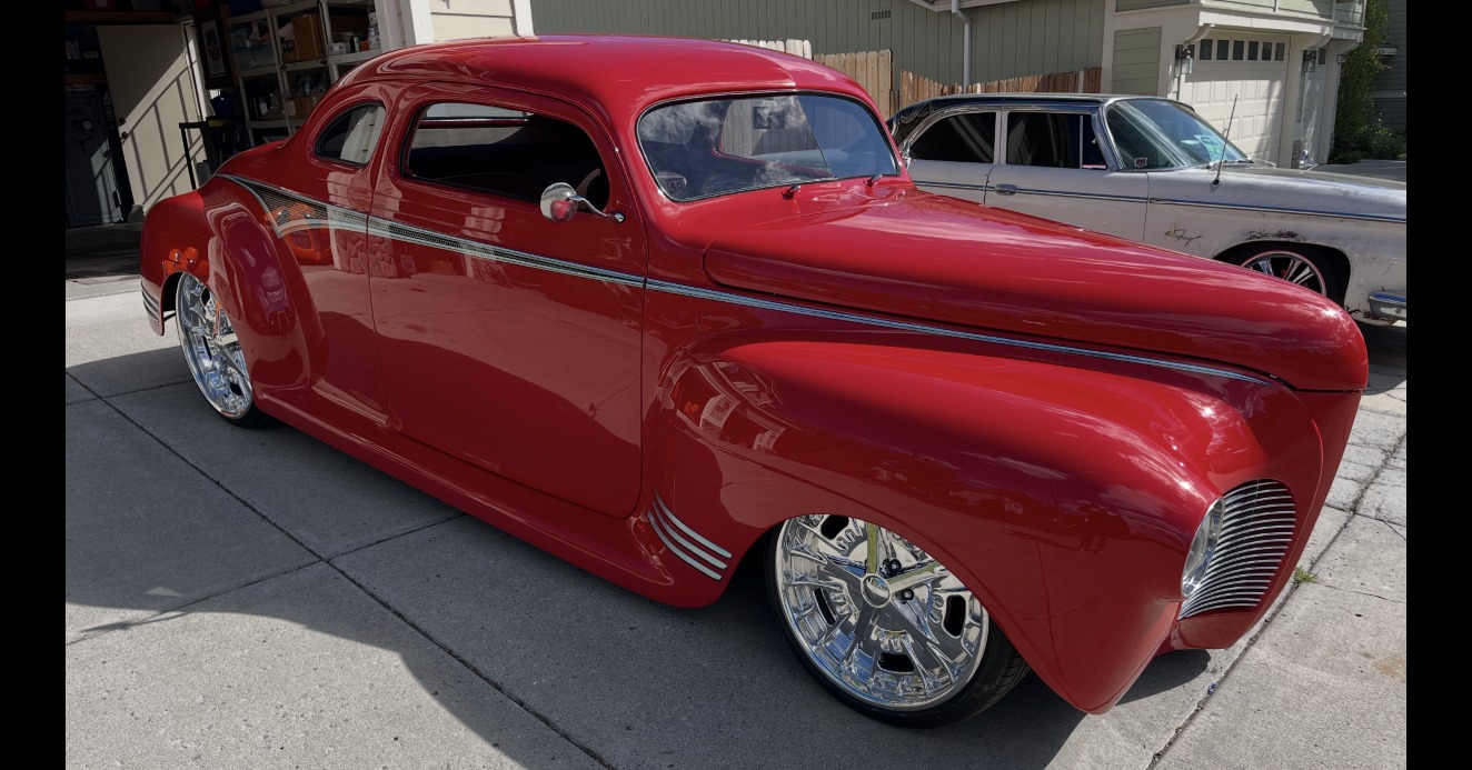 Winner Winner! Tony Lucero Jr. and his 41 Plymouth Kustom hits it