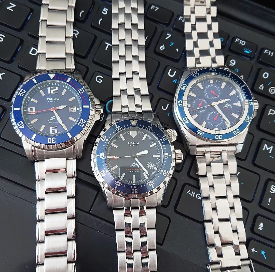 Here's my full set of Casio H-101 Marlin, all on original