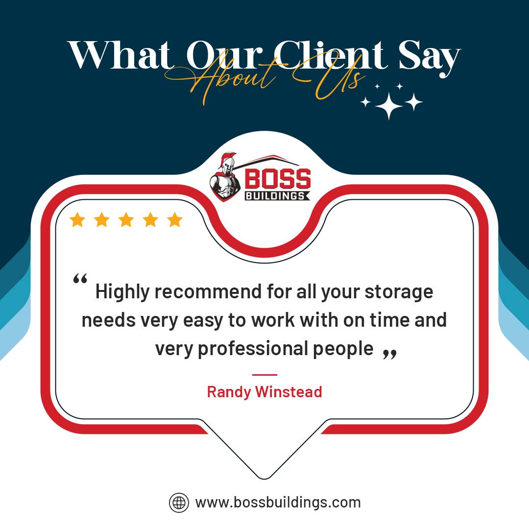 Boss Buildings - Thank you, Randy Winstead, for the great... | Facebook