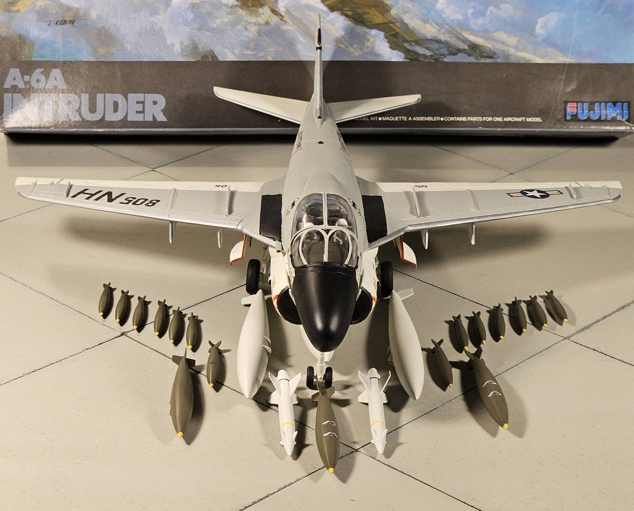 Fujimi 1/48th scale Grumman A-6A Intruder model