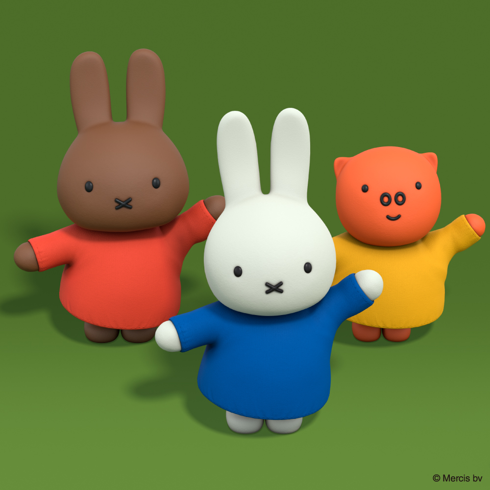 ゆきのひの うさこちゃん」のぬいぐるみがリニューアルして発売され