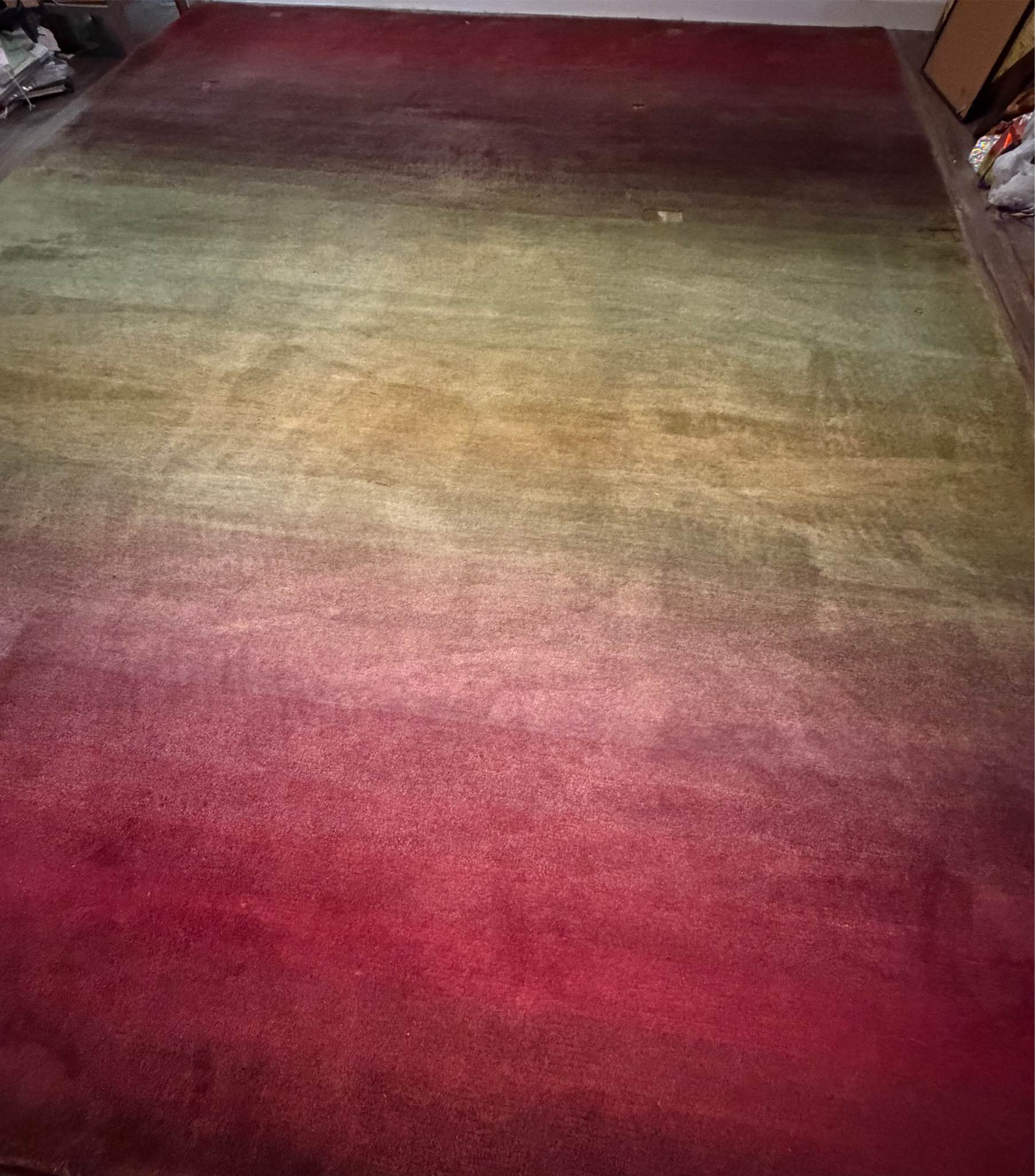 Large 9x12 Gradient Area Rug – Red/Gold/Green - Area Rugs - Durham ...