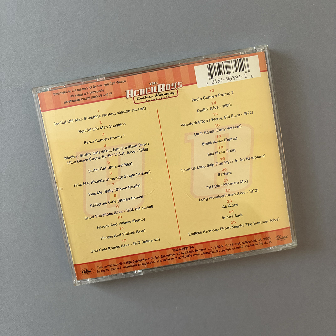 Today in 1998, the Beach Boys' Endless Harmony Soundtrack