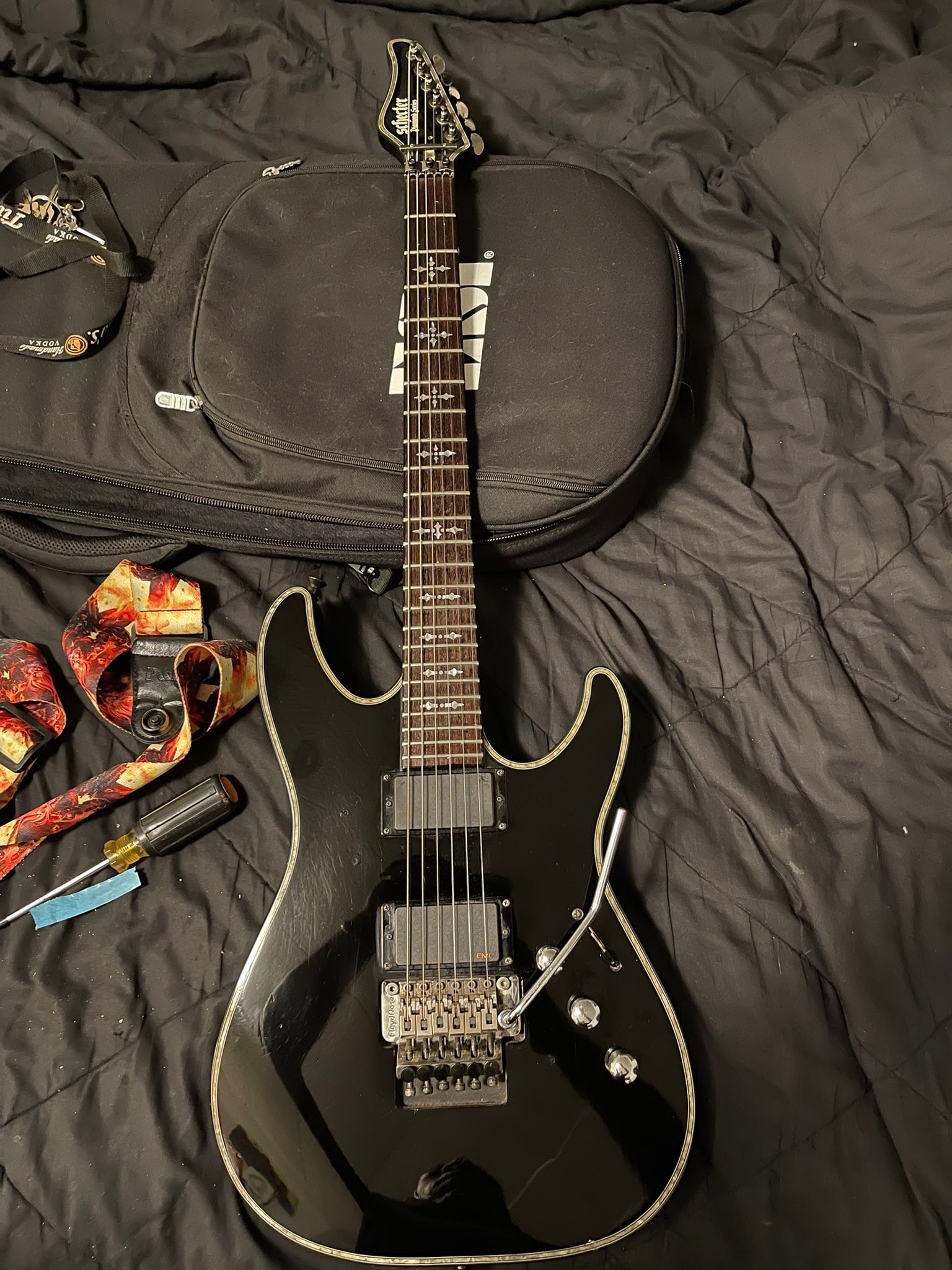 Schecter C-1 Hellraiser FR 2008 with EMG 81 and 85 pickups