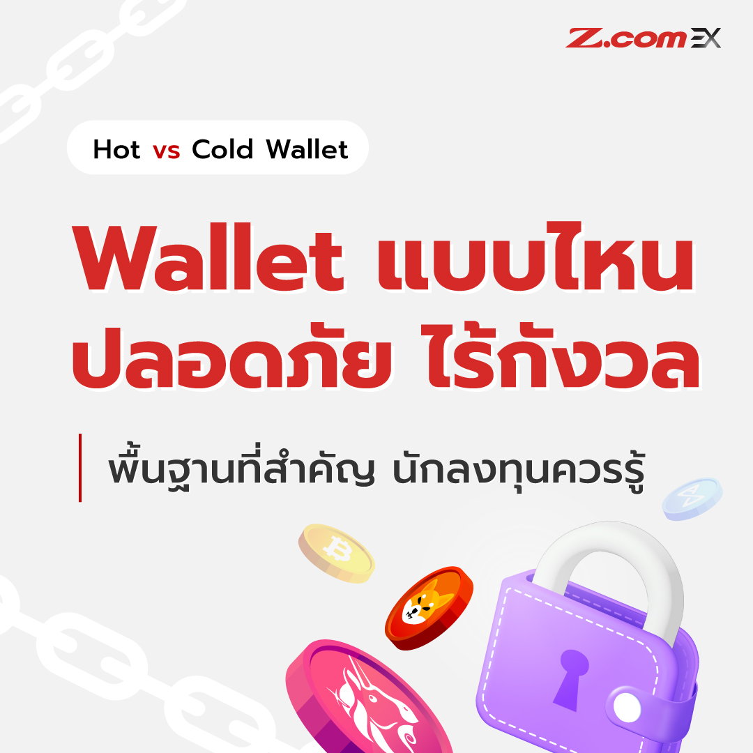 Z.com EX - Hot vs Cold Wallet 👛 . การแบ่งประเภทของ crypto...