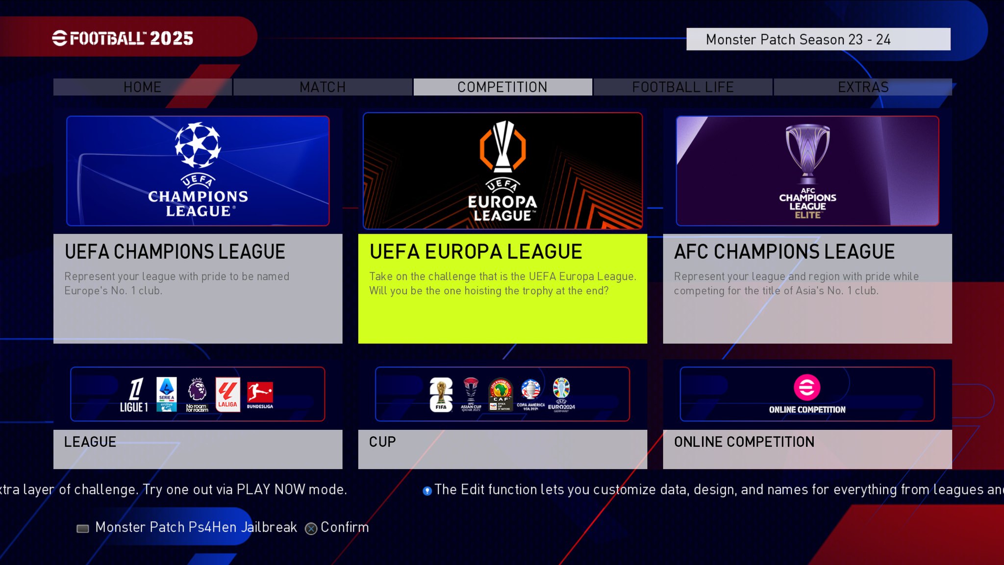 PES 2018 SEASON UPDATE 2024 - 2025 The first view screenshot from