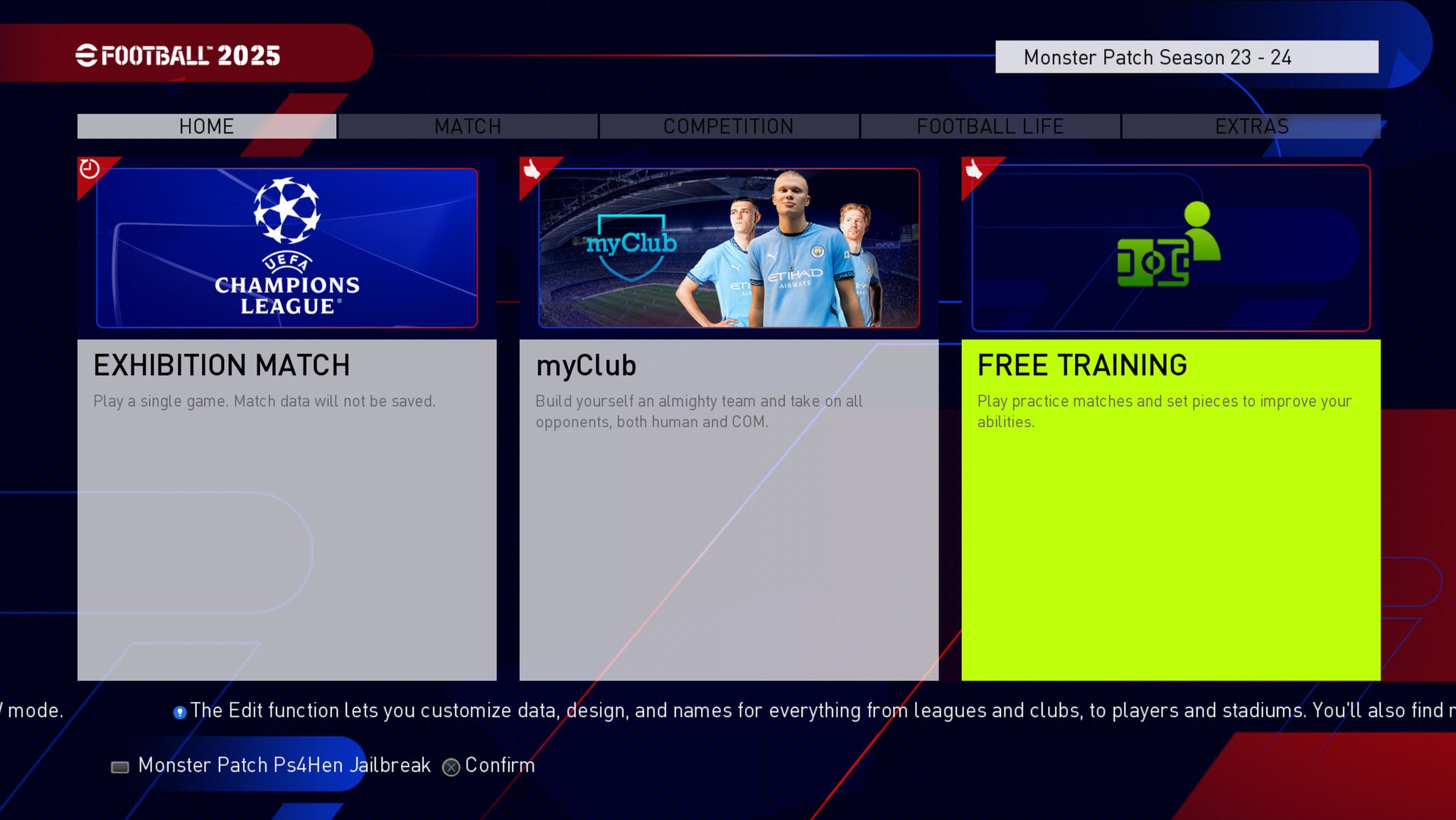 PES 2018 SEASON UPDATE 2024 - 2025 The first view screenshot from