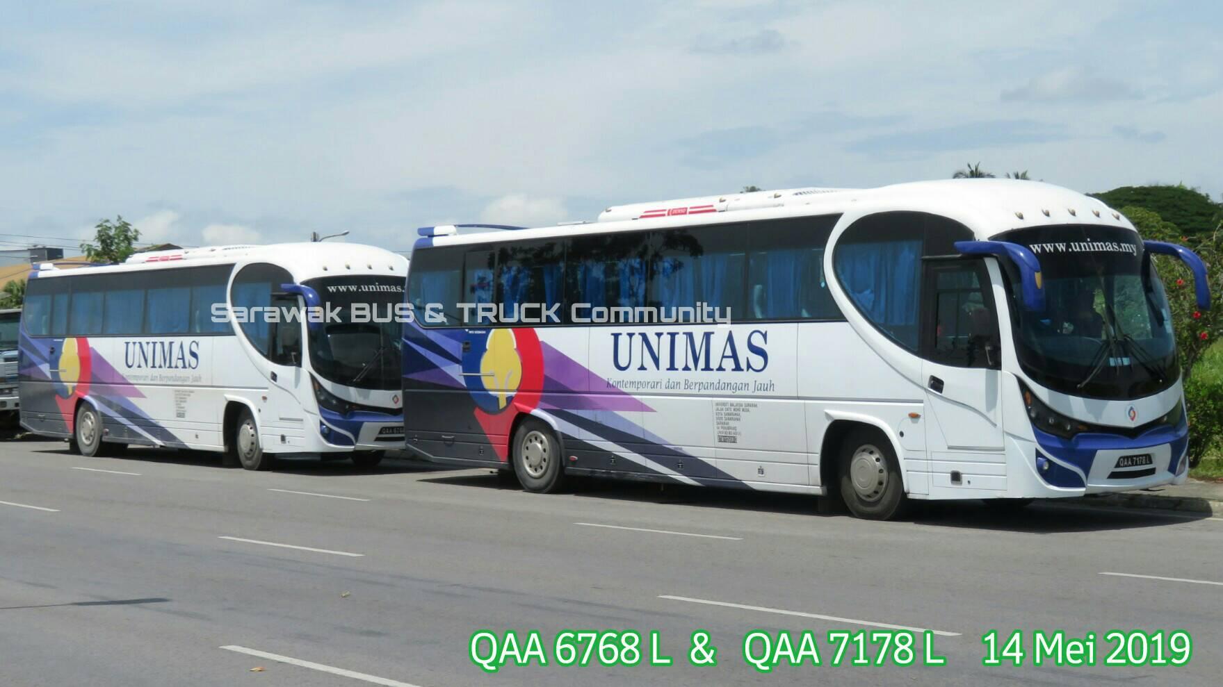 Sarawak BUS TRUCK Community - Unimas QAA 6768 L QAA 7178 L Hino AK1JRKA ...