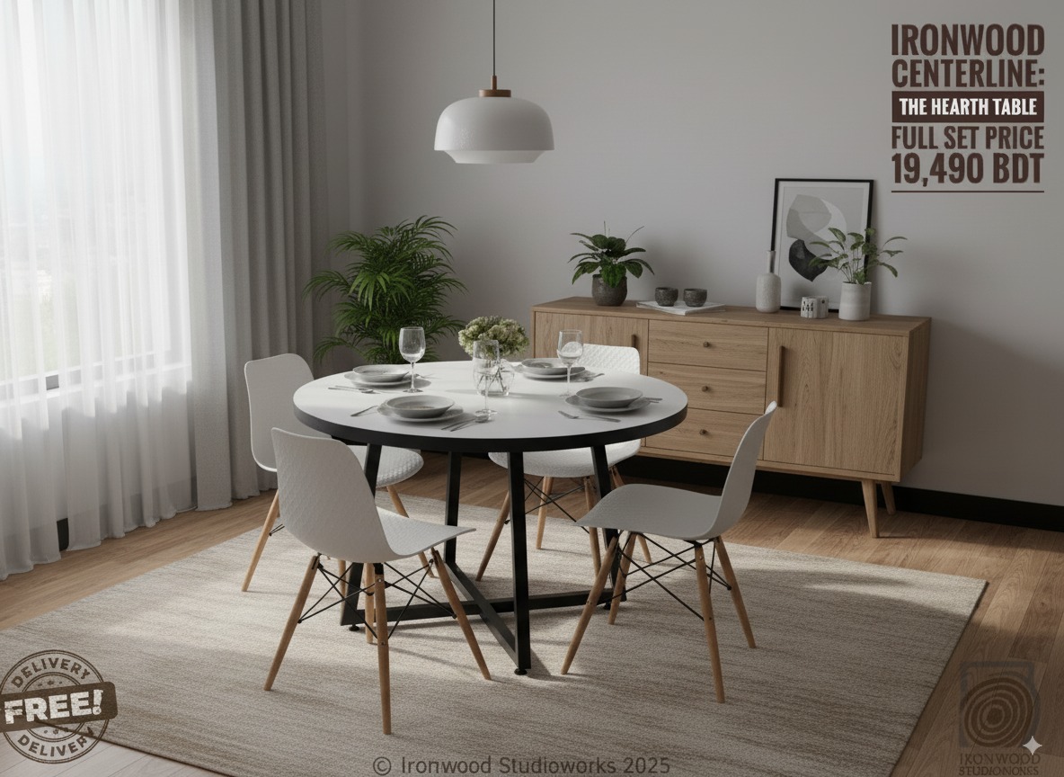 Ironwood - 🟤 IWS_CENTERLINE: THE HEARTH TABLE SET (4 seaters) Product ...