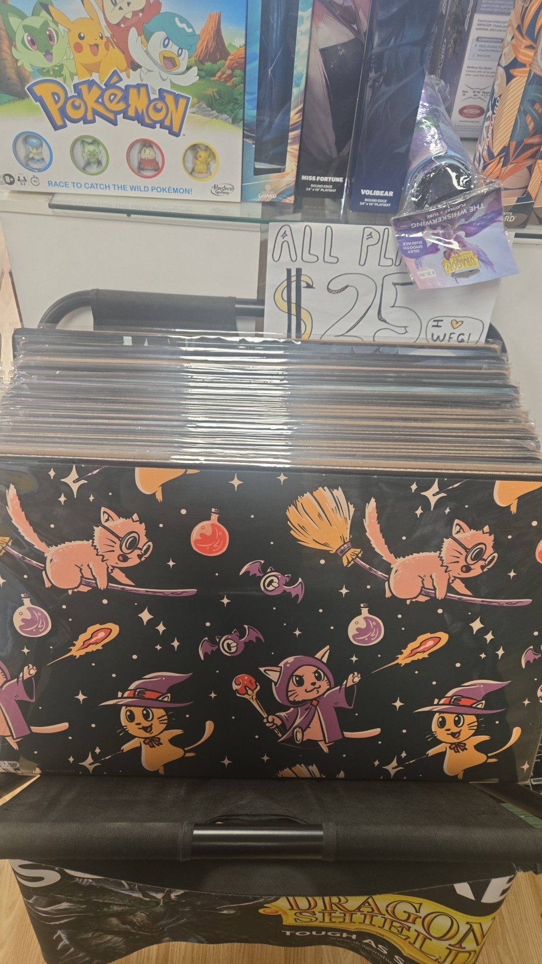 Gamer mats restocked at White Flag Games