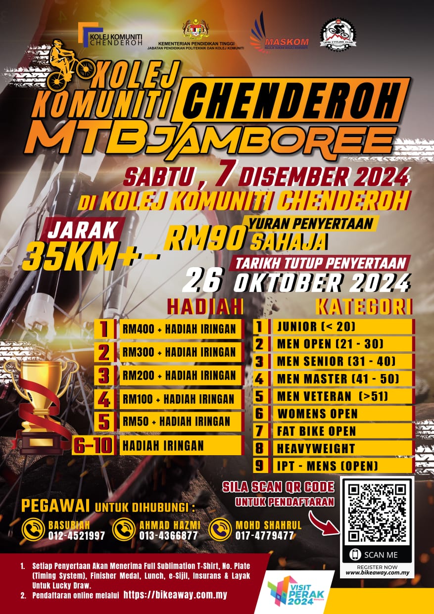 KOLEJ KOMUNITI CHENDEROH MTB JAMBOREE 2024 (KKCMTBJ)