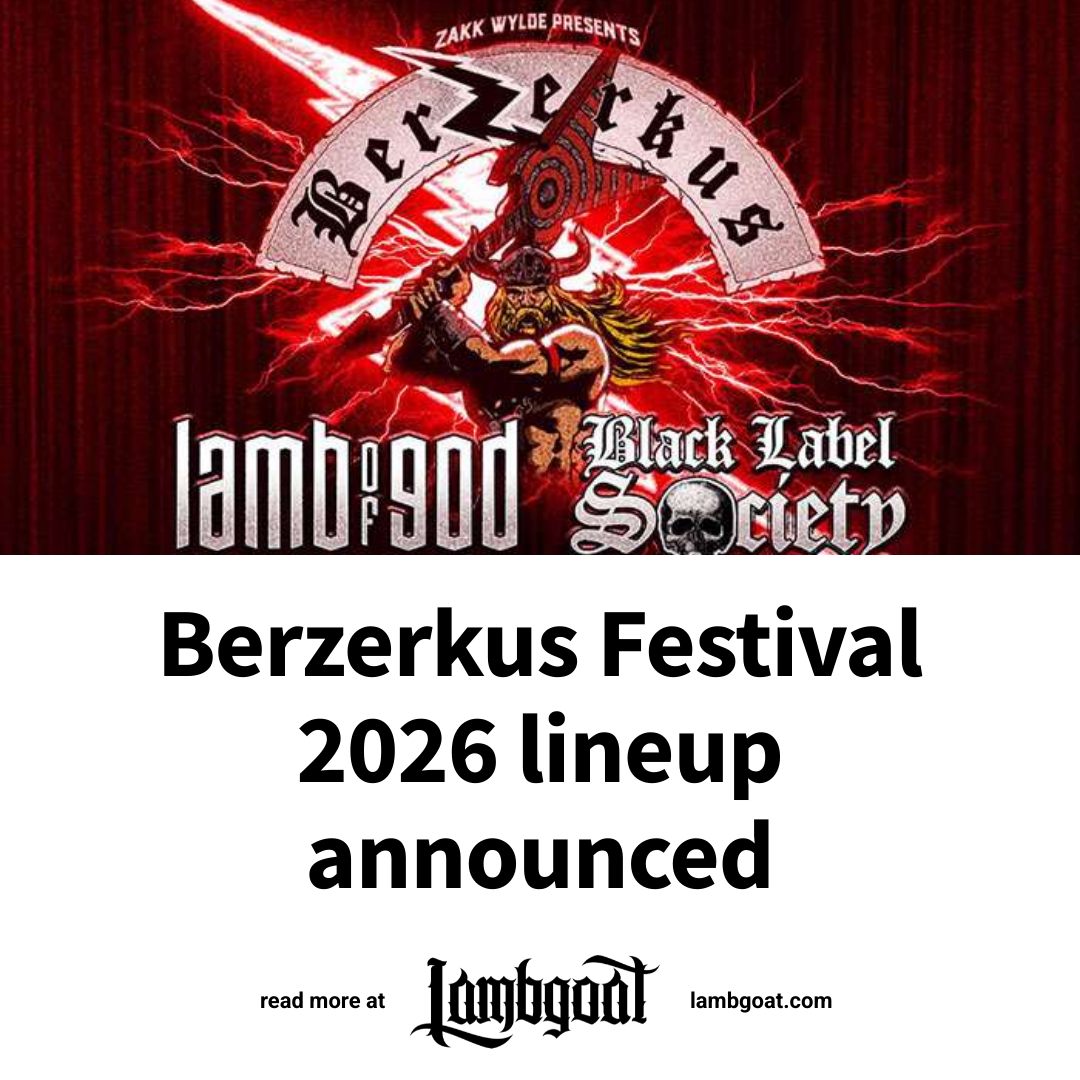 B'z FC会報 Be+wiZ VOL.13〜VOL.26 Zakk Wylde's Berzerkus Festival 2026 will feature headliners Lamb