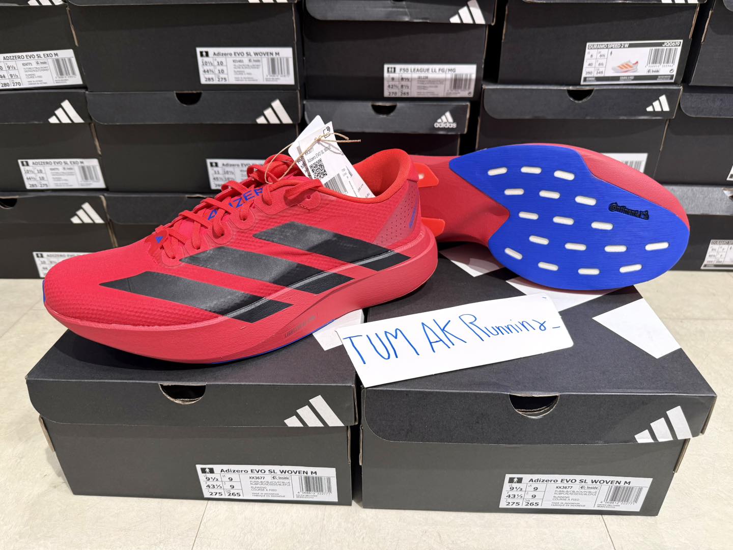 พร้อมส่ง ✓✓Adidas Adizero Evo Sl Woven ☑️☑️Size 8US/41EU 