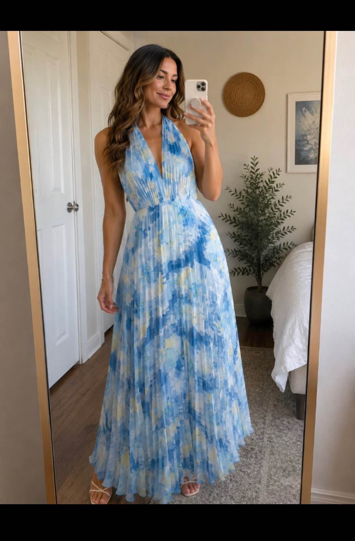 hazy blue dress Steve Madden Pleated Halter Maxi Floral Open Back M NWT - Dresses | Facebook Marketplace Womens clothing COLOR:Black Multi 23-09-2025 TUES DROP Ketyyh-chn99 Toddler Baby Girl Model is a standard