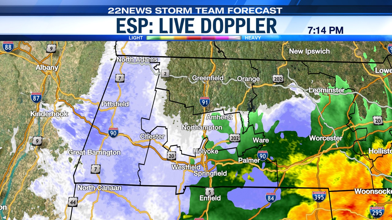 WWLP-22News - 7:15pm: Rain is changing to snow in the Pioneer Valley ...