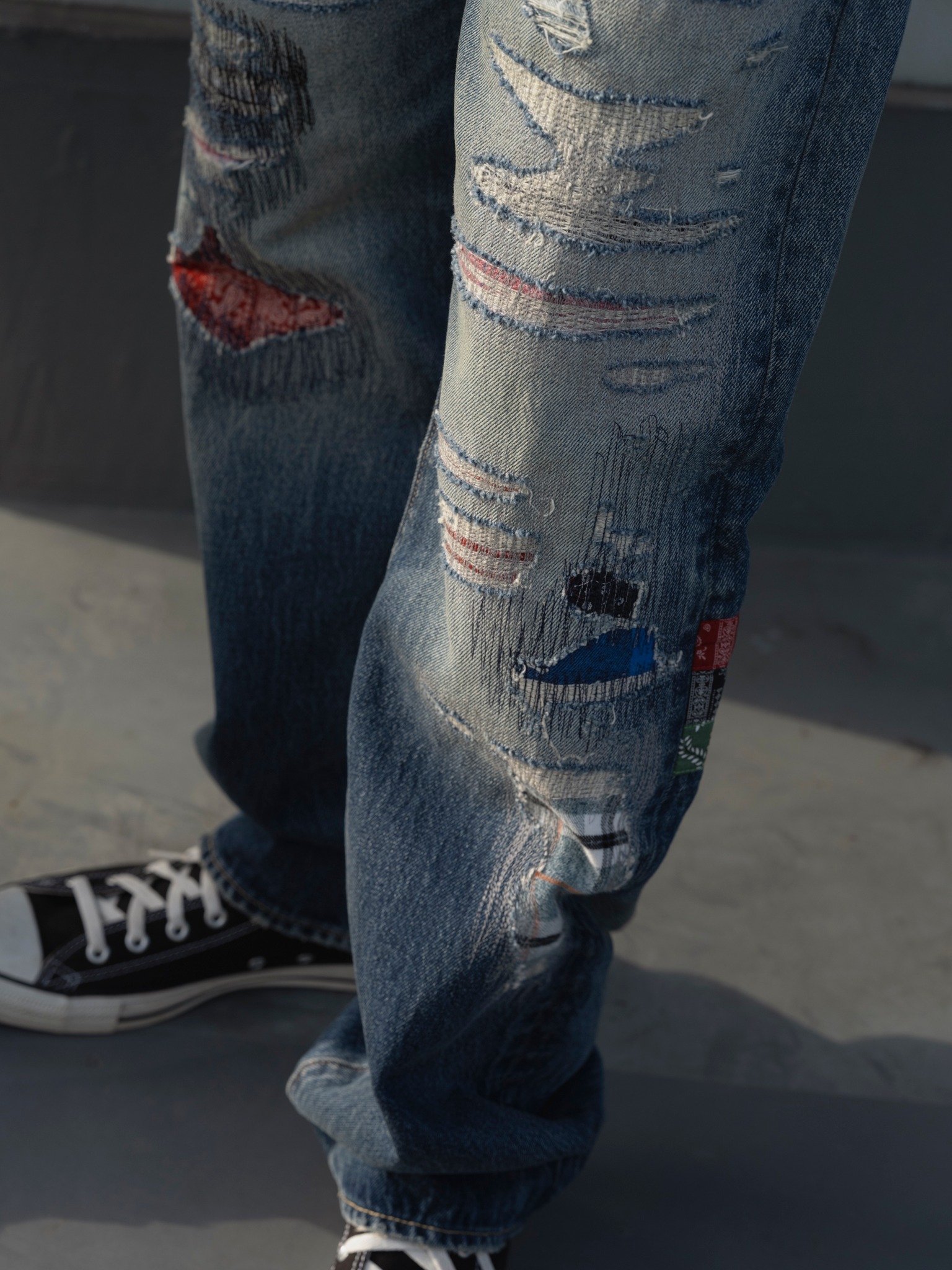 BEAMS JAPAN x Levis 501 Loose Crash & Repair Denim Will be