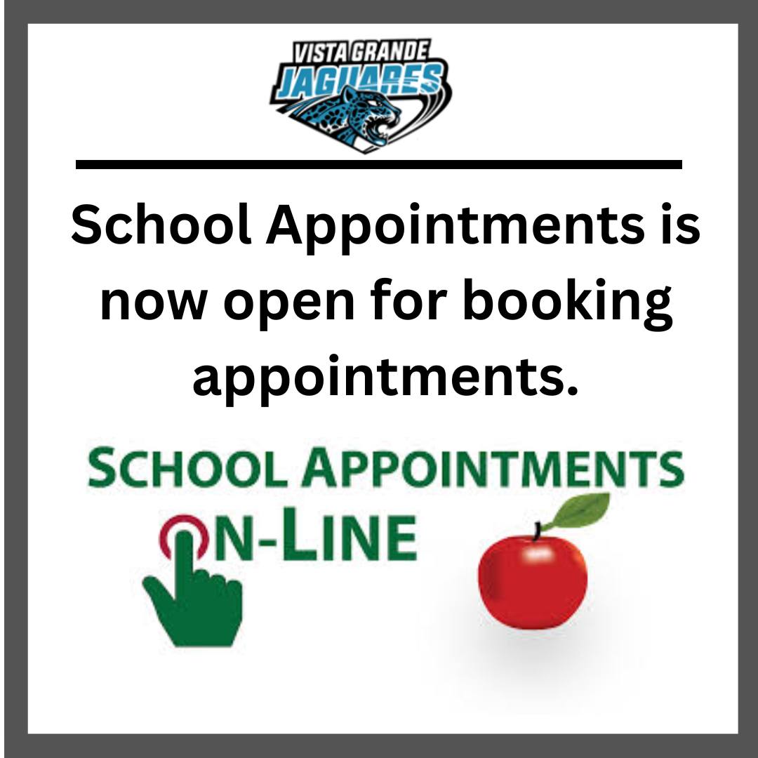 Escuela - School Appointments is now open for booking Parent/Teacher ...