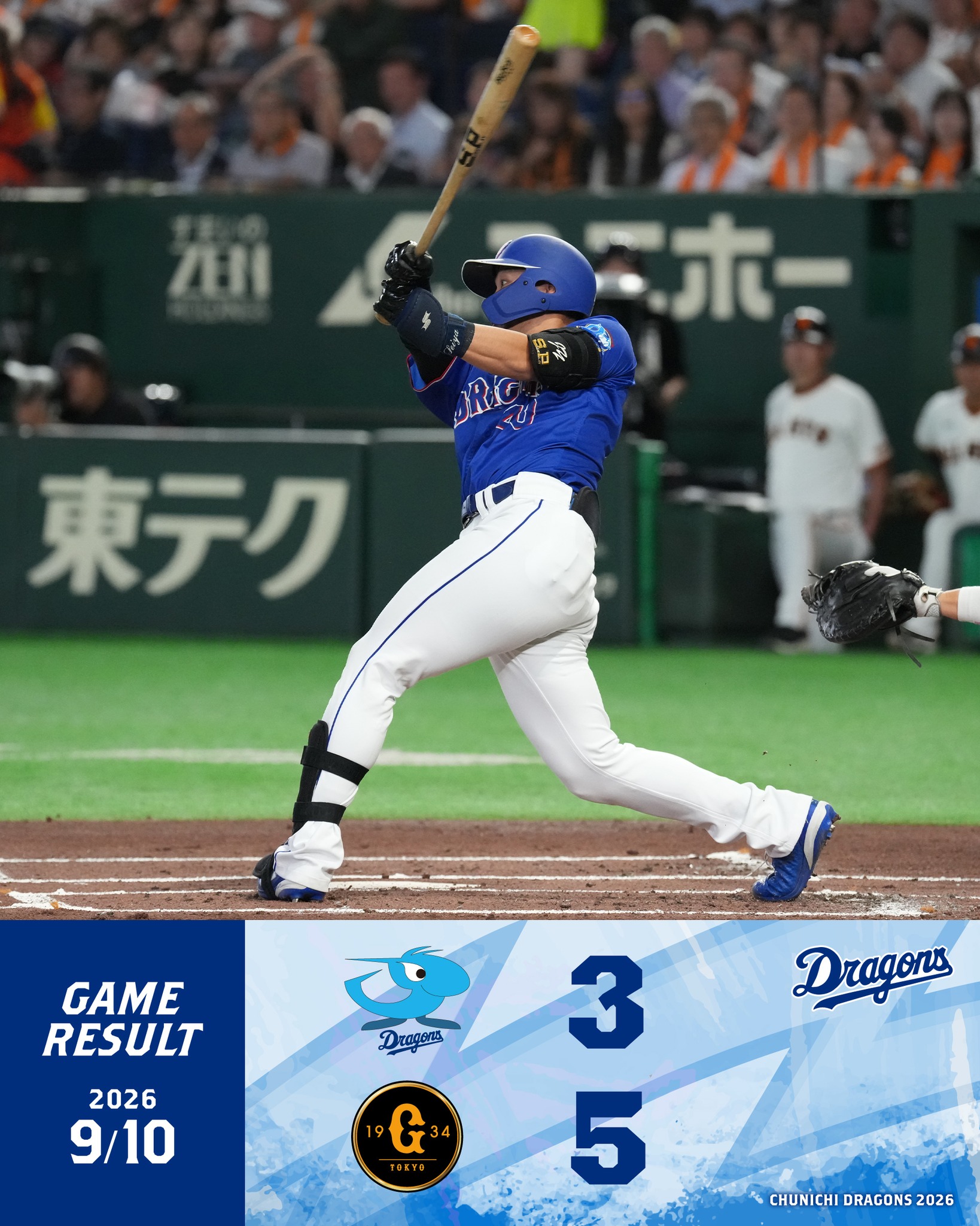 元中日ドラゴンズ監督 星野仙一氏追悼試合で特別ユニホーム着用、及び