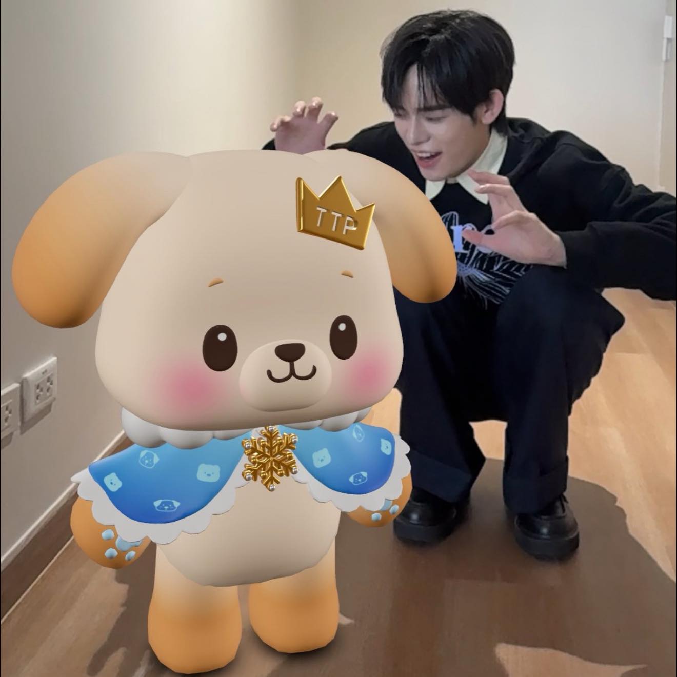 TeeTeePor with Nong #BokBear…🥹🤍✨