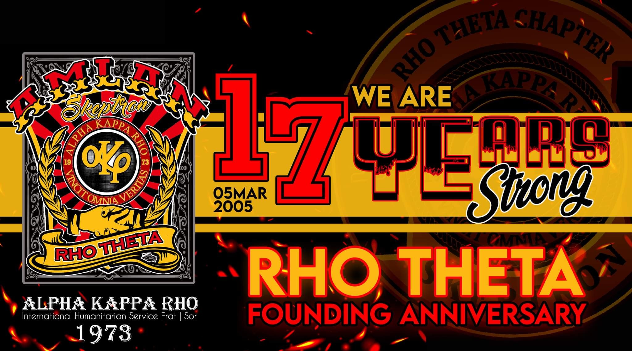 Happy 17th... - ALPHA KAPPA RHO - AMLAN Rho Theta Chapter | Facebook