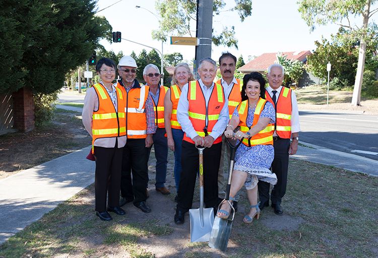 Manningham - The first sod has been turned by the Mayor and members of ...