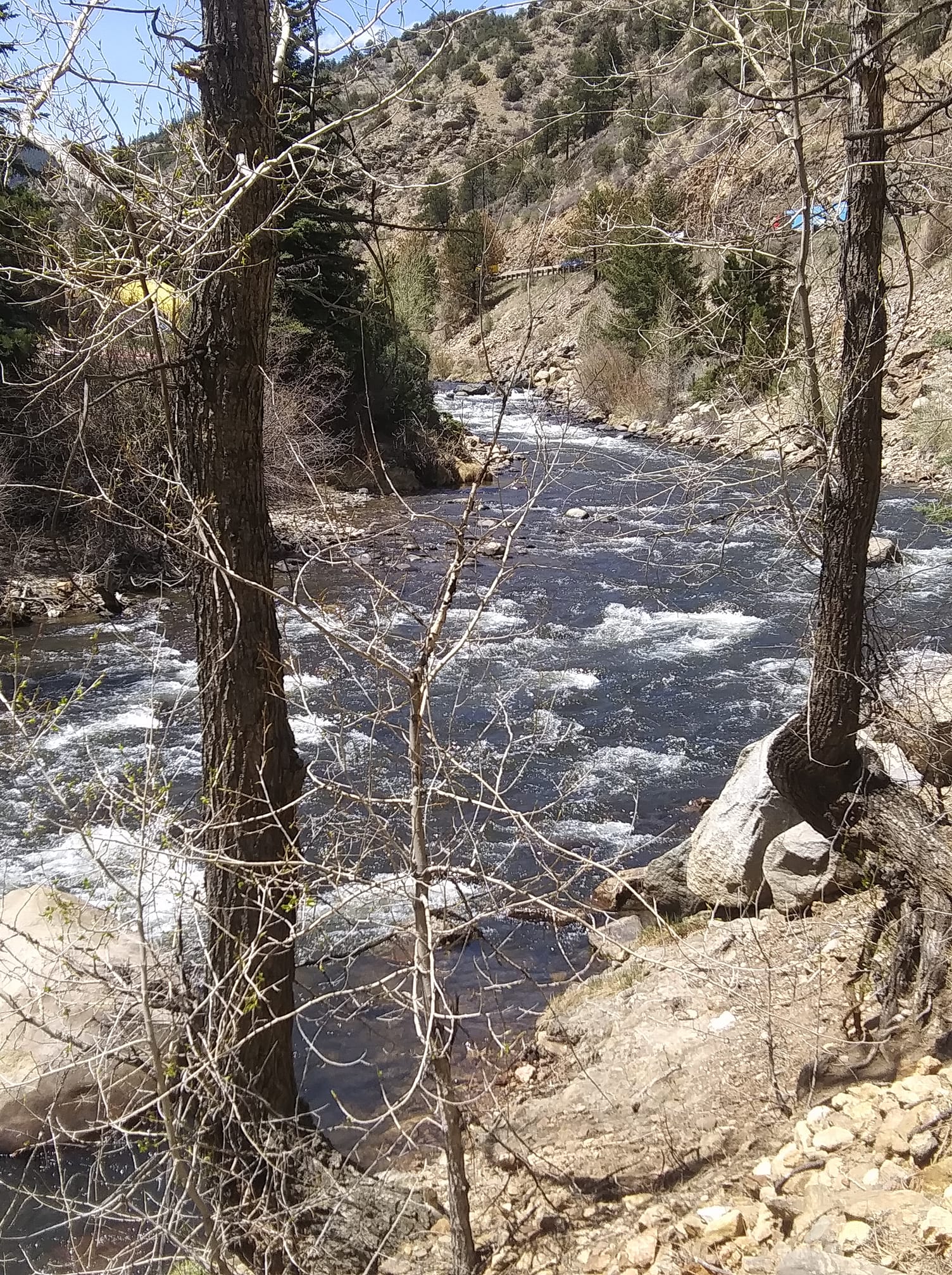 Breathtaking view in Golden, Colorado Clear Creek 💕❄️🌨️